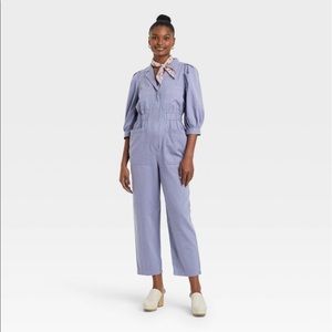 Target Lilac Purple Denim Jumpsuit